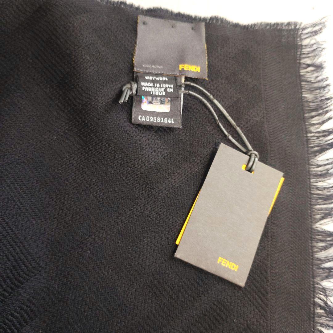 FENDI フェンディ ストール ショール マフラー タグ付き 未使用黒