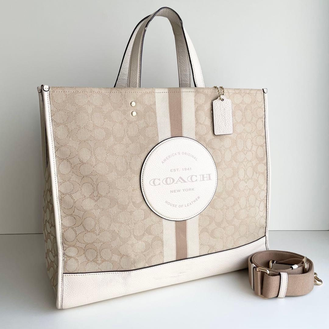 コーチ COACH トートバッグ デンプシー トート 40 シグネチャー 大判