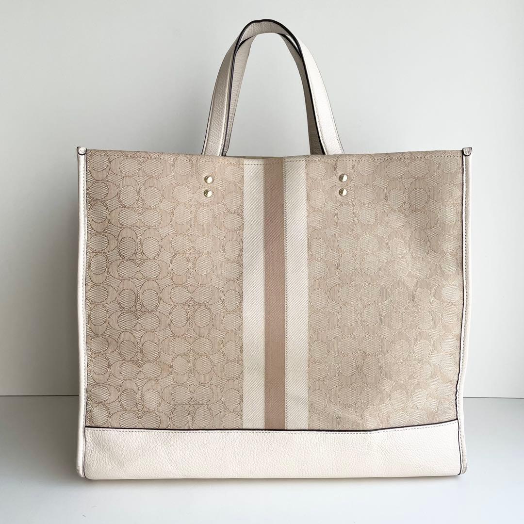 コーチ COACH トートバッグ デンプシー トート 40 シグネチャー 大判