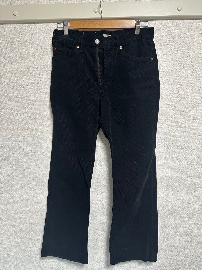 NOWOS 黒 コーデュロイ パンツ　nowos