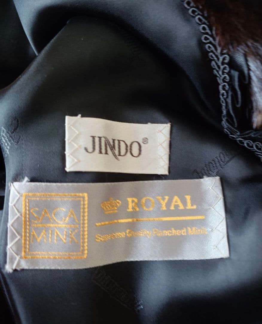 金タグ　Antonovich　進道毛皮　サガミンクロイヤル　ロング　コート　XL