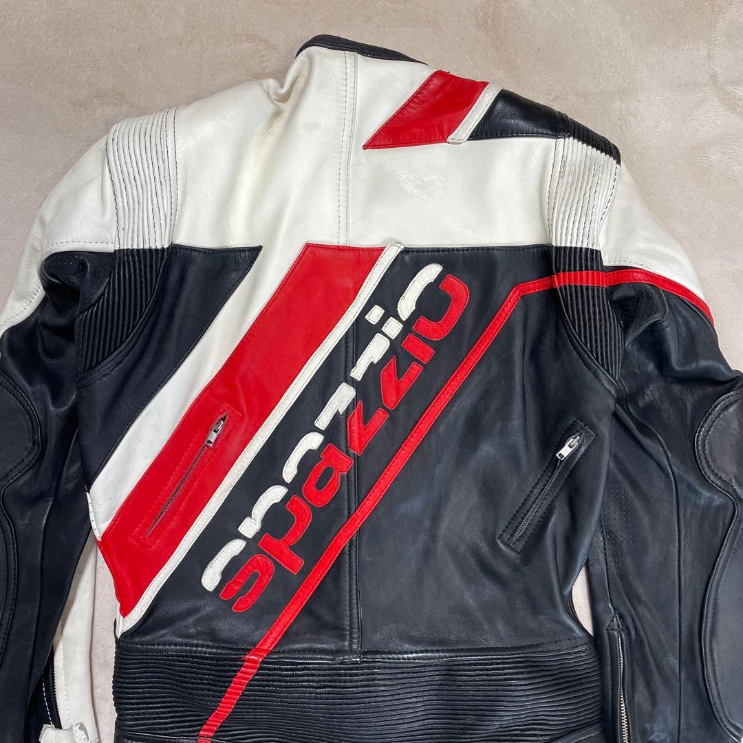 専用　SPAZZIO レーシング　革つなぎ　背中　肘　肩　プロテクター付き　L