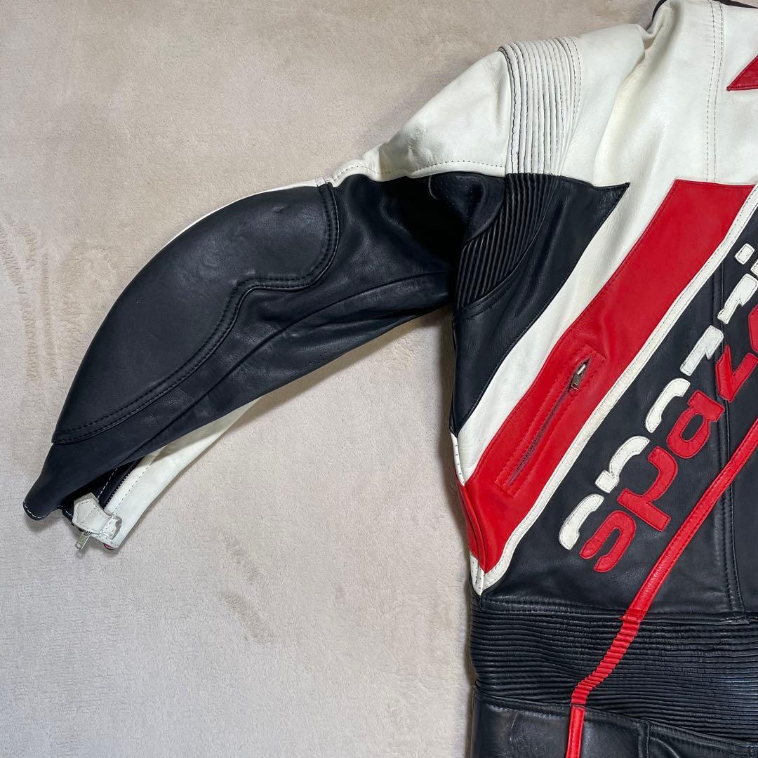 専用　SPAZZIO レーシング　革つなぎ　背中　肘　肩　プロテクター付き　L