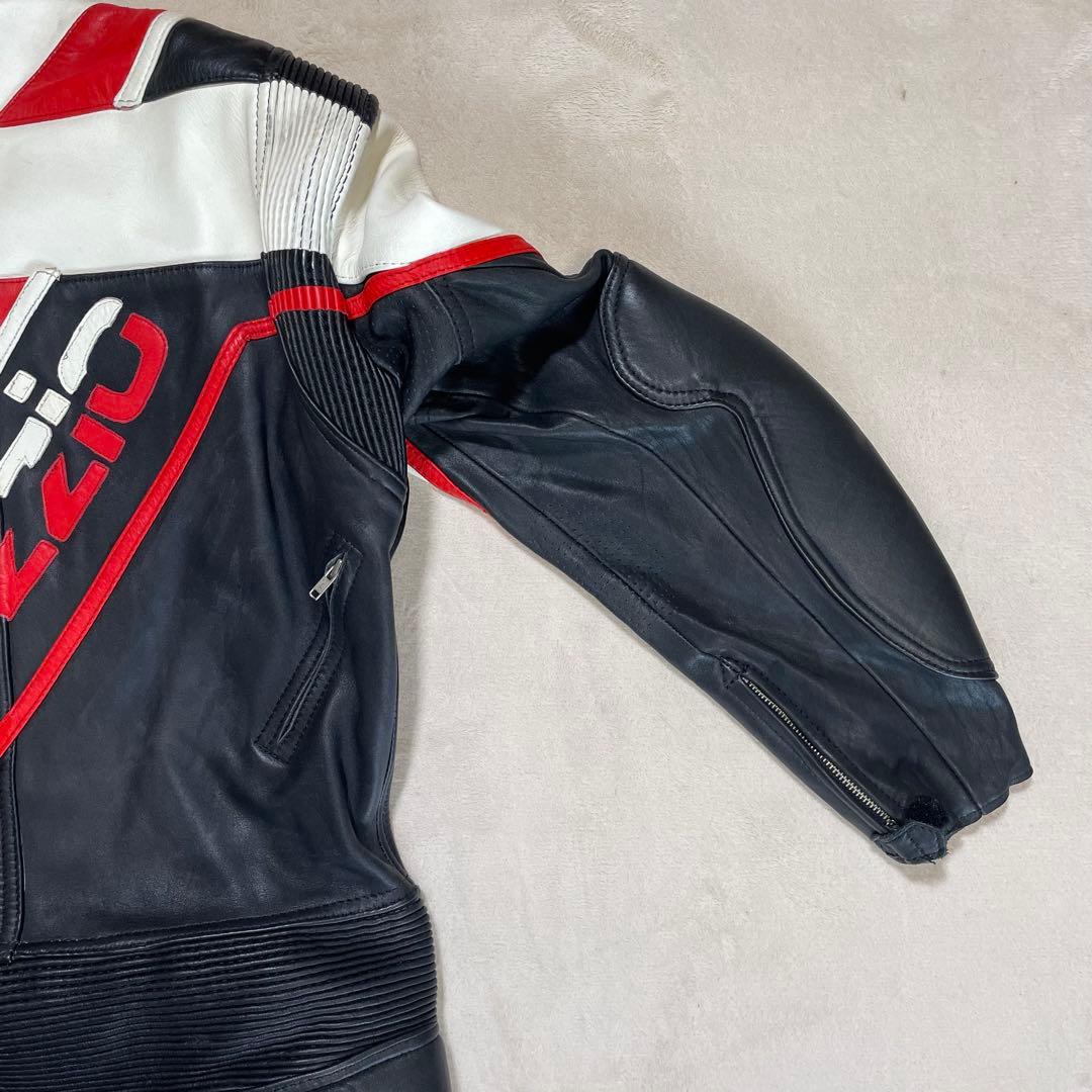 専用　SPAZZIO レーシング　革つなぎ　背中　肘　肩　プロテクター付き　L