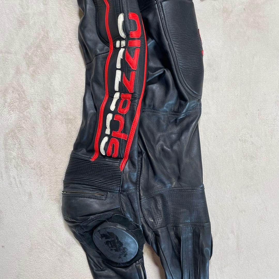 専用　SPAZZIO レーシング　革つなぎ　背中　肘　肩　プロテクター付き　L