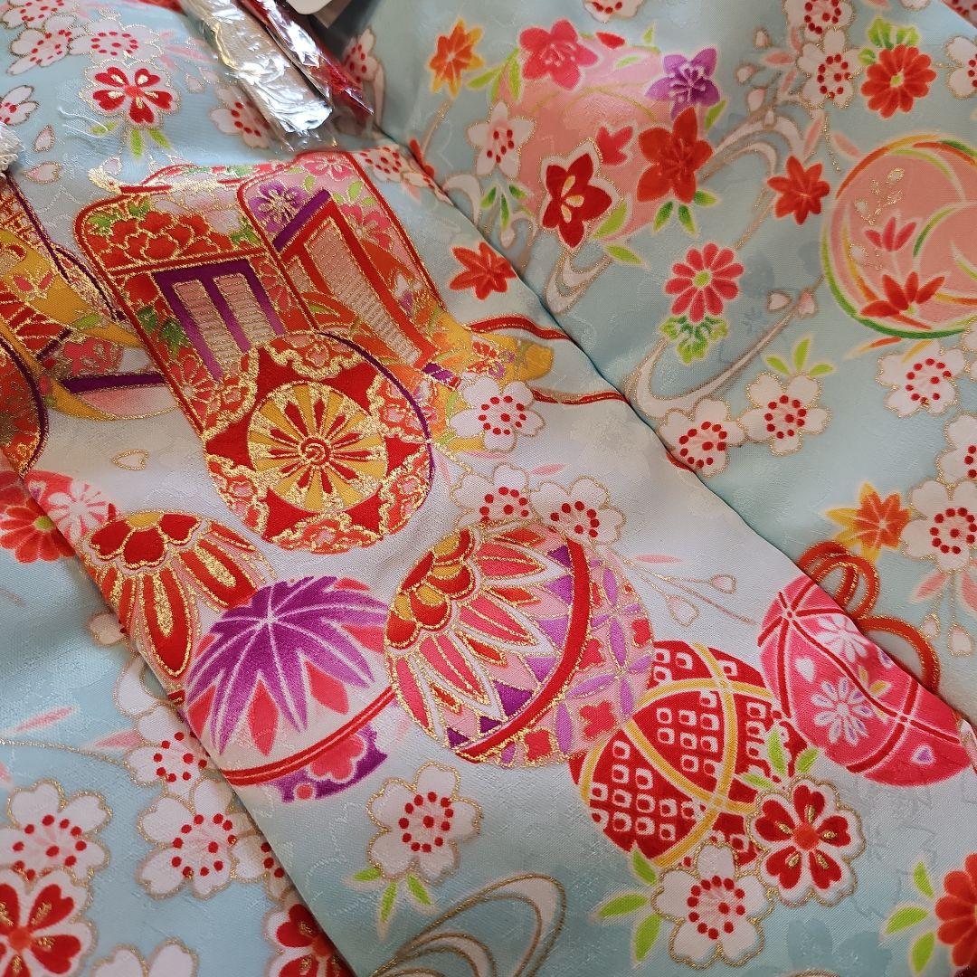 七五三☆三歳お祝着☆新品☆4点セット☆ポリエステル☆被布