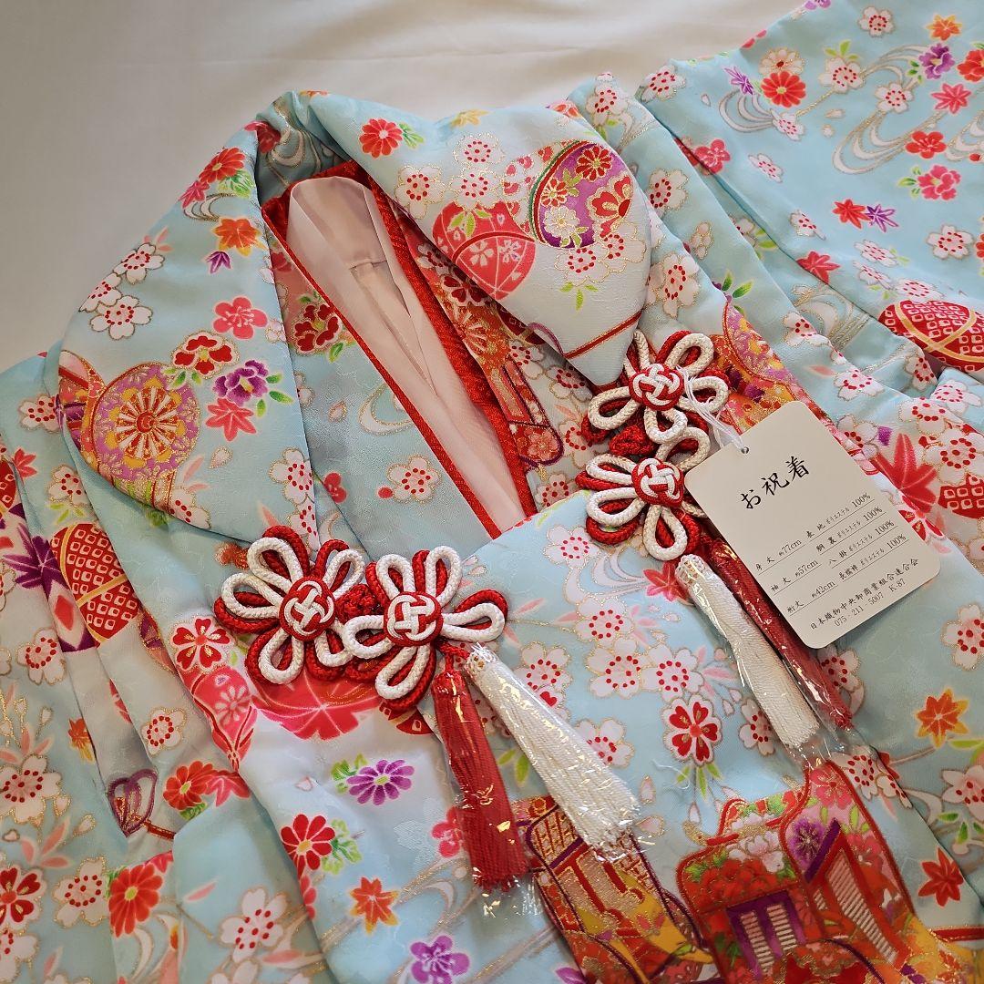 七五三☆三歳お祝着☆新品☆4点セット☆ポリエステル☆被布