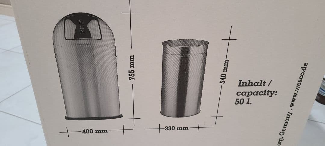 新品☆WESCO☆PUSHBOY 50L☆ステンレス鏡面