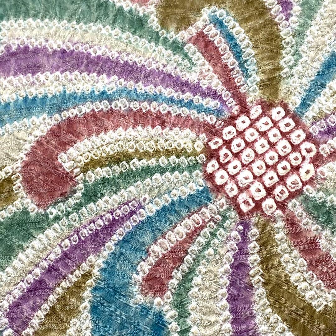 がめちゃん様　　　　　　正絹　9寸名古屋帯　きぬたや　乱菊模様