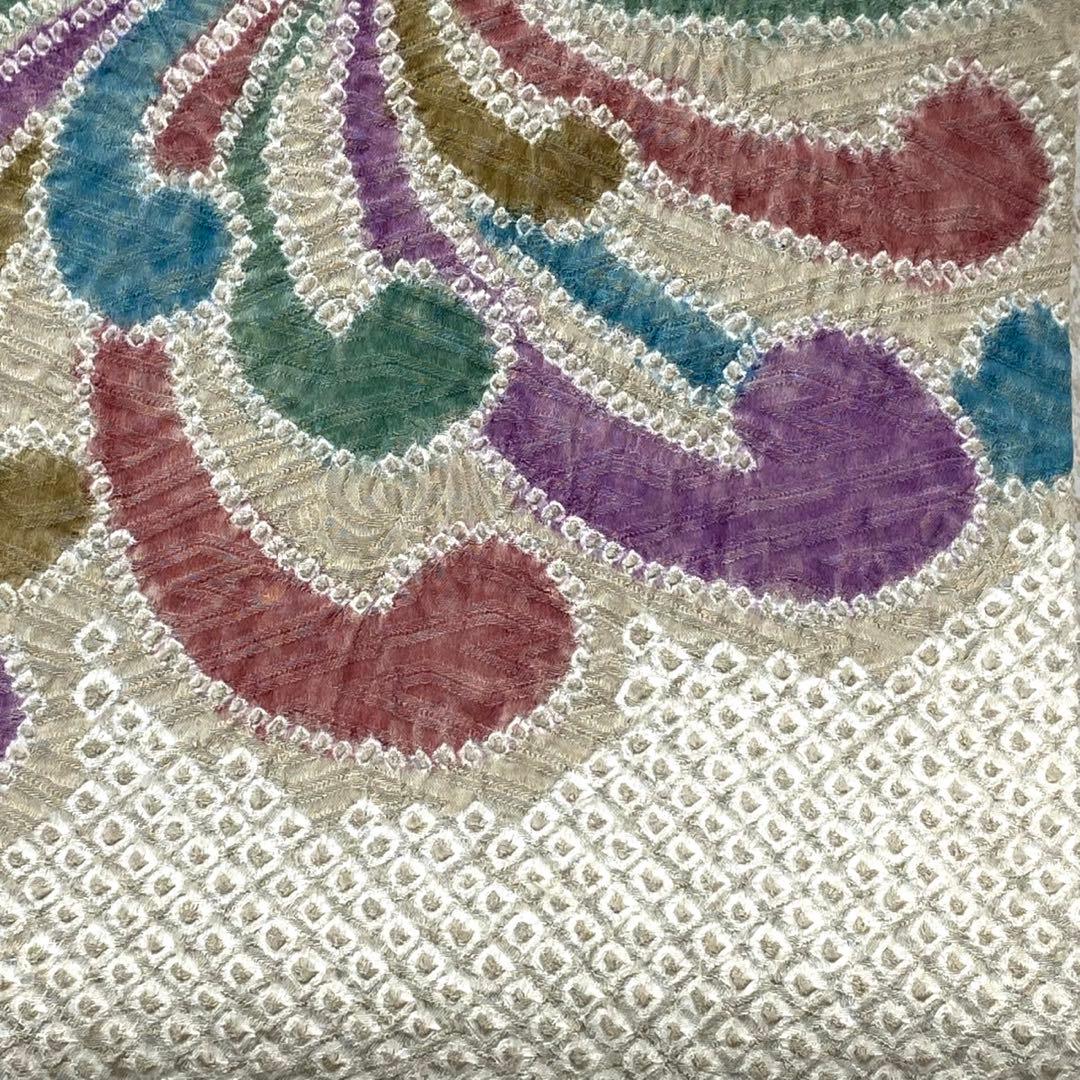 がめちゃん様　　　　　　正絹　9寸名古屋帯　きぬたや　乱菊模様