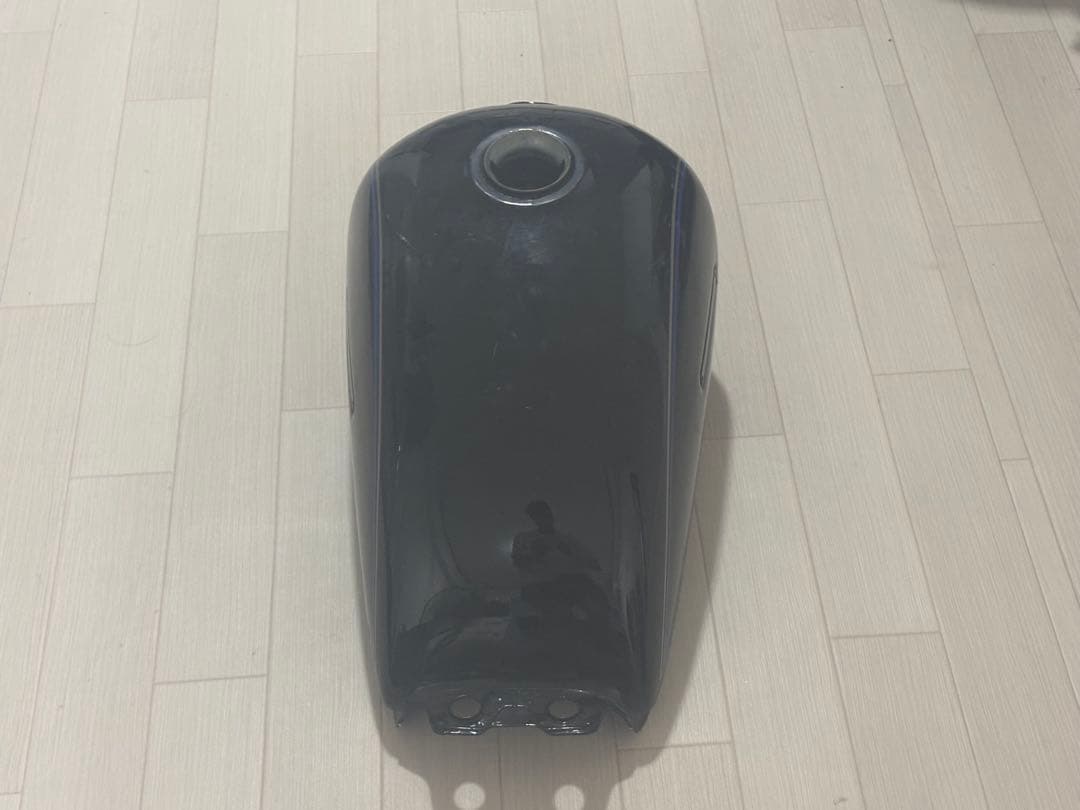 GN125H ブラックタンクとサイドカバーセットタンデムバー付き