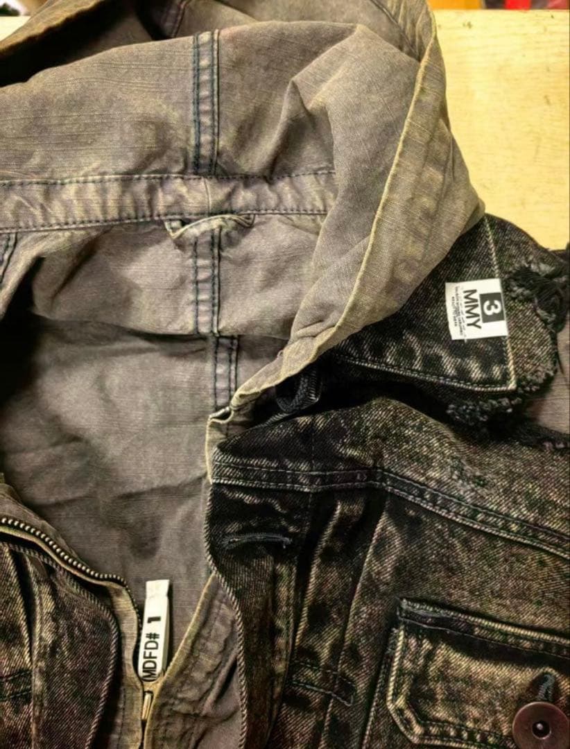 MIHARA YASUHIRO Gジャン デニムジャケット 44 ブラック