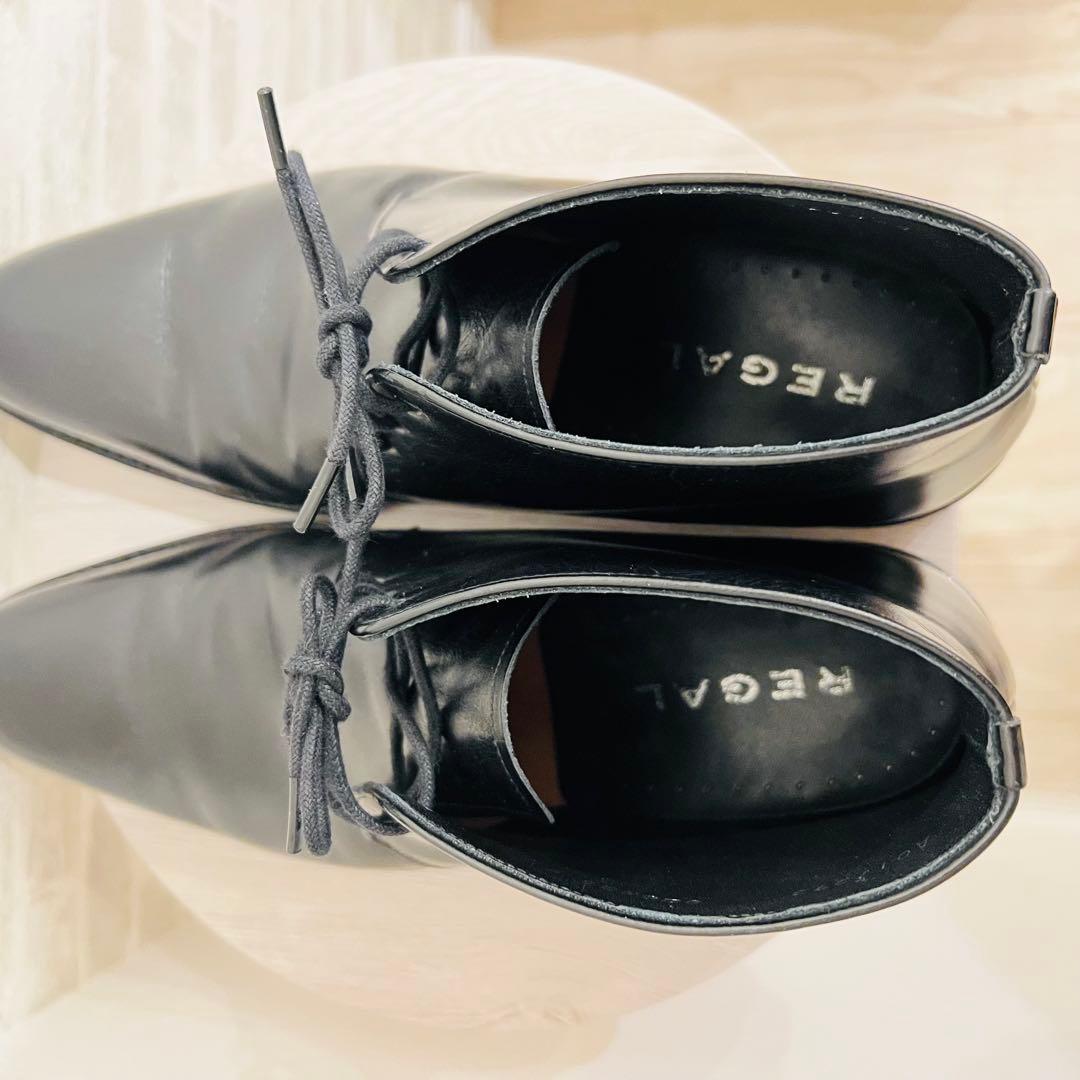 【美品】REGAL チャッカブーツ ドレスシューズ ブラック 日本製