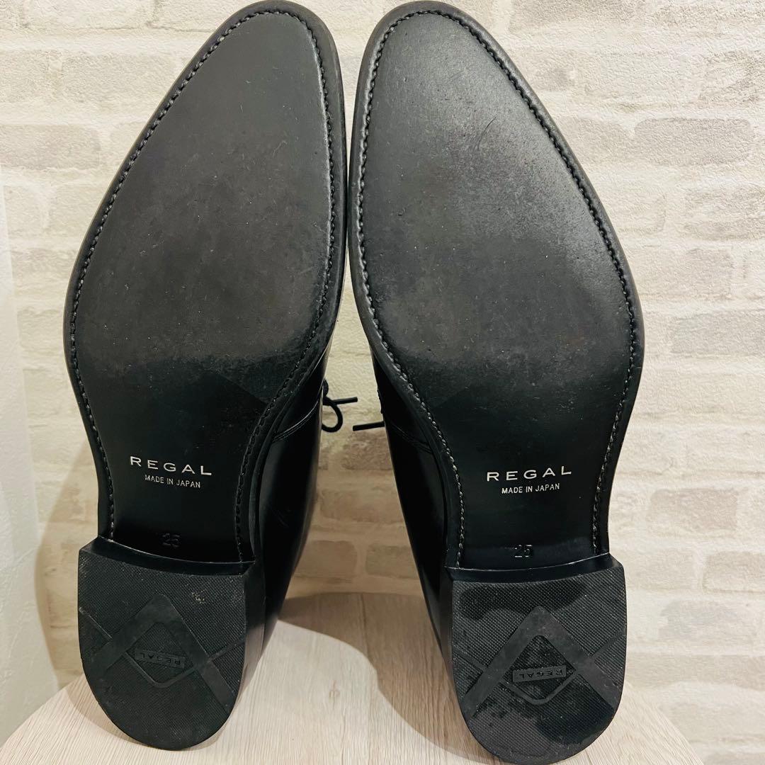 【美品】REGAL チャッカブーツ ドレスシューズ ブラック 日本製