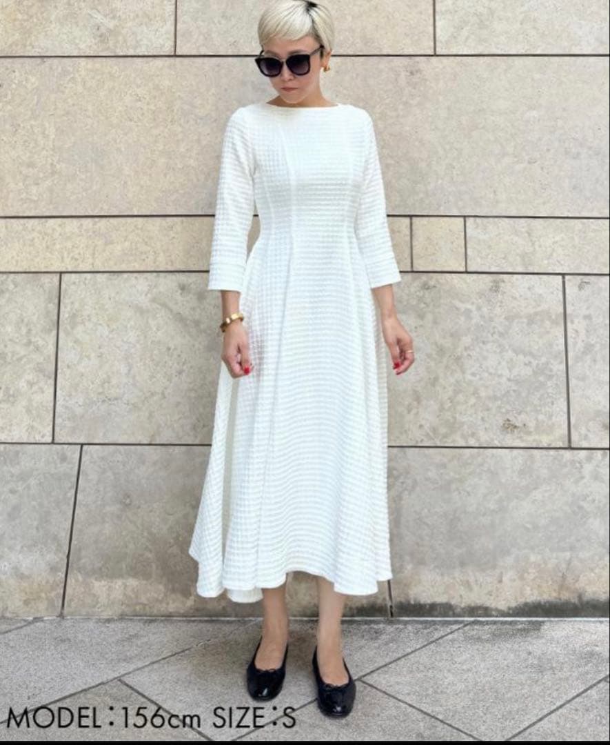 JENNE千鳥立体フレアワンピース