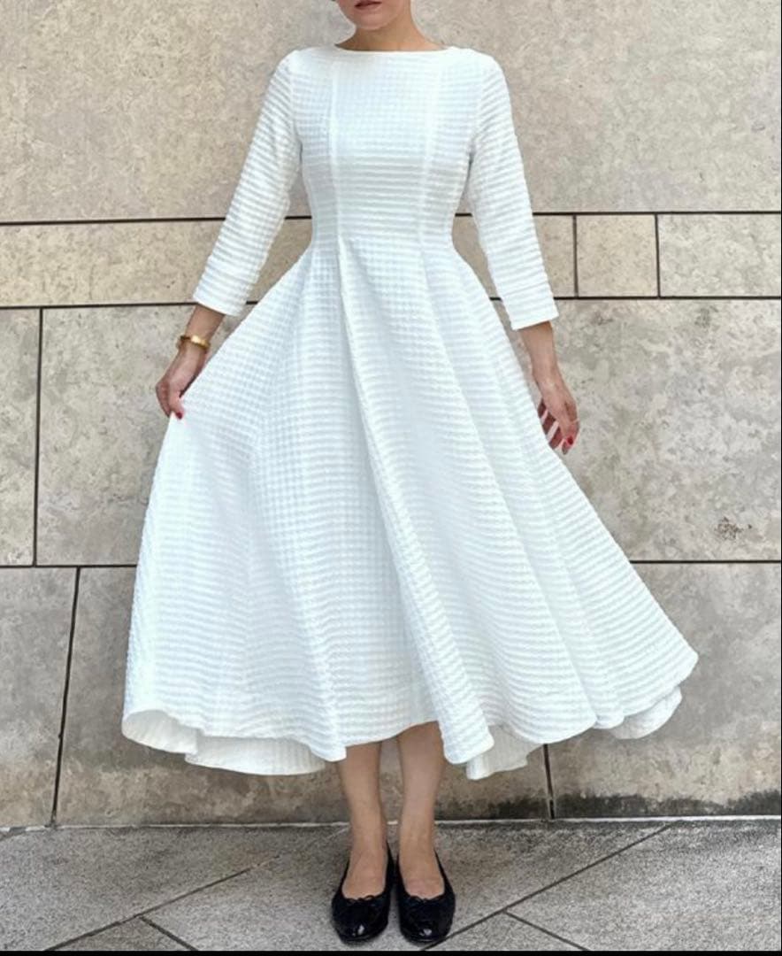 JENNE千鳥立体フレアワンピース