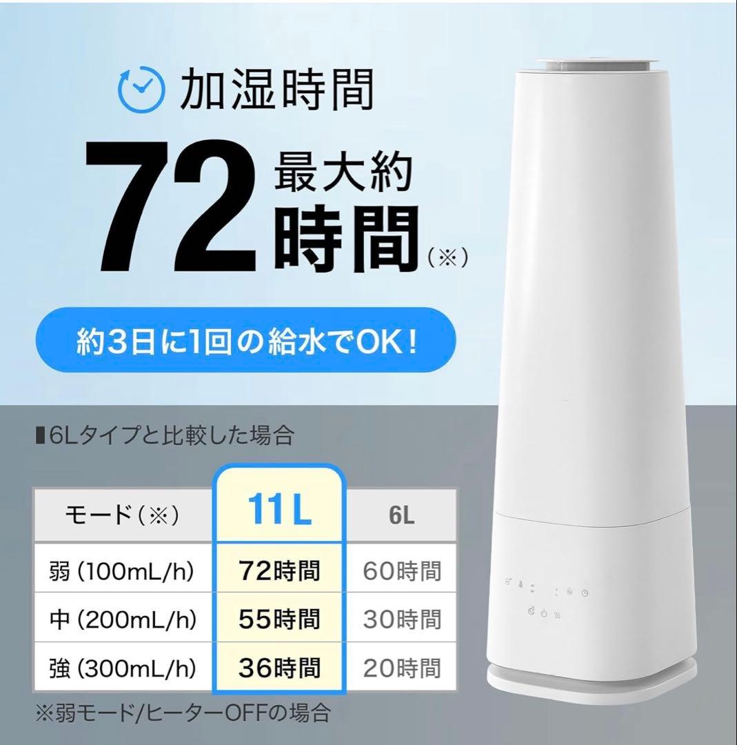 【新品未使用】LOWYA ハイブリッド式加湿器