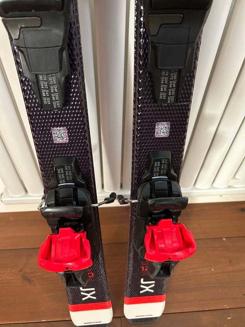 アトミックATOMIC JX レッドスタースキー板とポールセット120子供キッズ