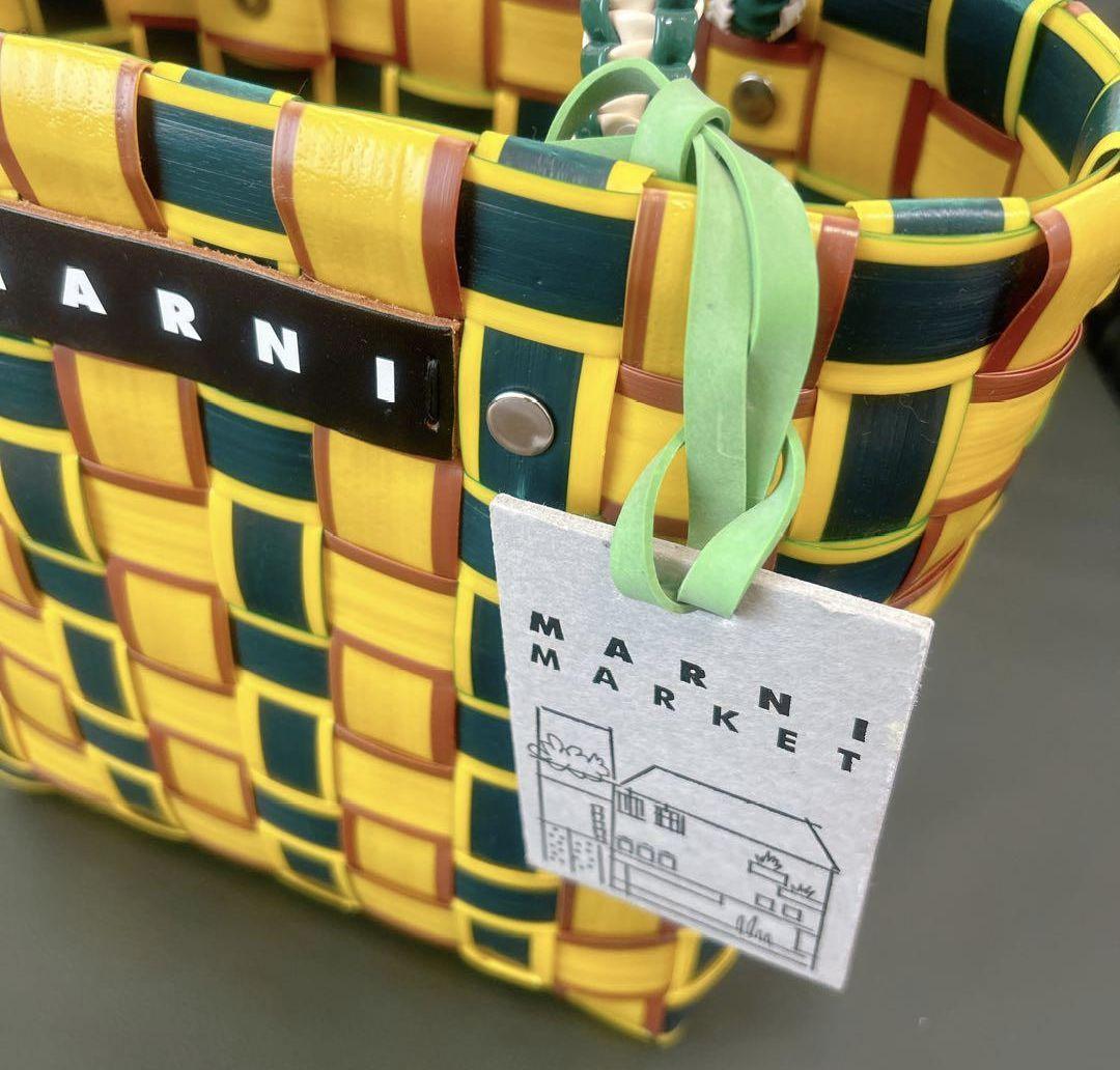 【新同・送料込】マルニマーケット ☆ カゴバッグ プラカゴバッグ