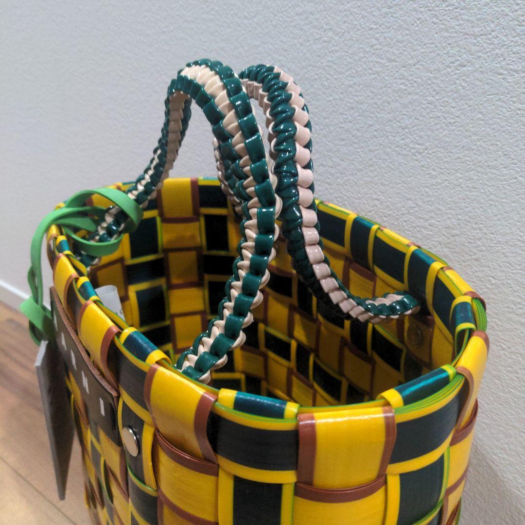 【新同・送料込】マルニマーケット ☆ カゴバッグ プラカゴバッグ