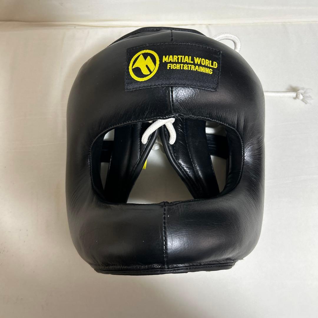 MARTIAL WORLD ヘッドギア 、ファールカップ黒