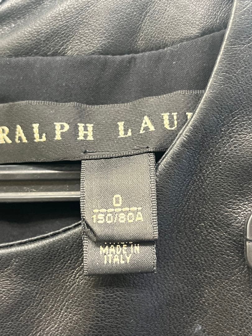 ラルフローレン　ラムレザー　セットアップ　ツーピース　羊革　スカート　本革ドレス