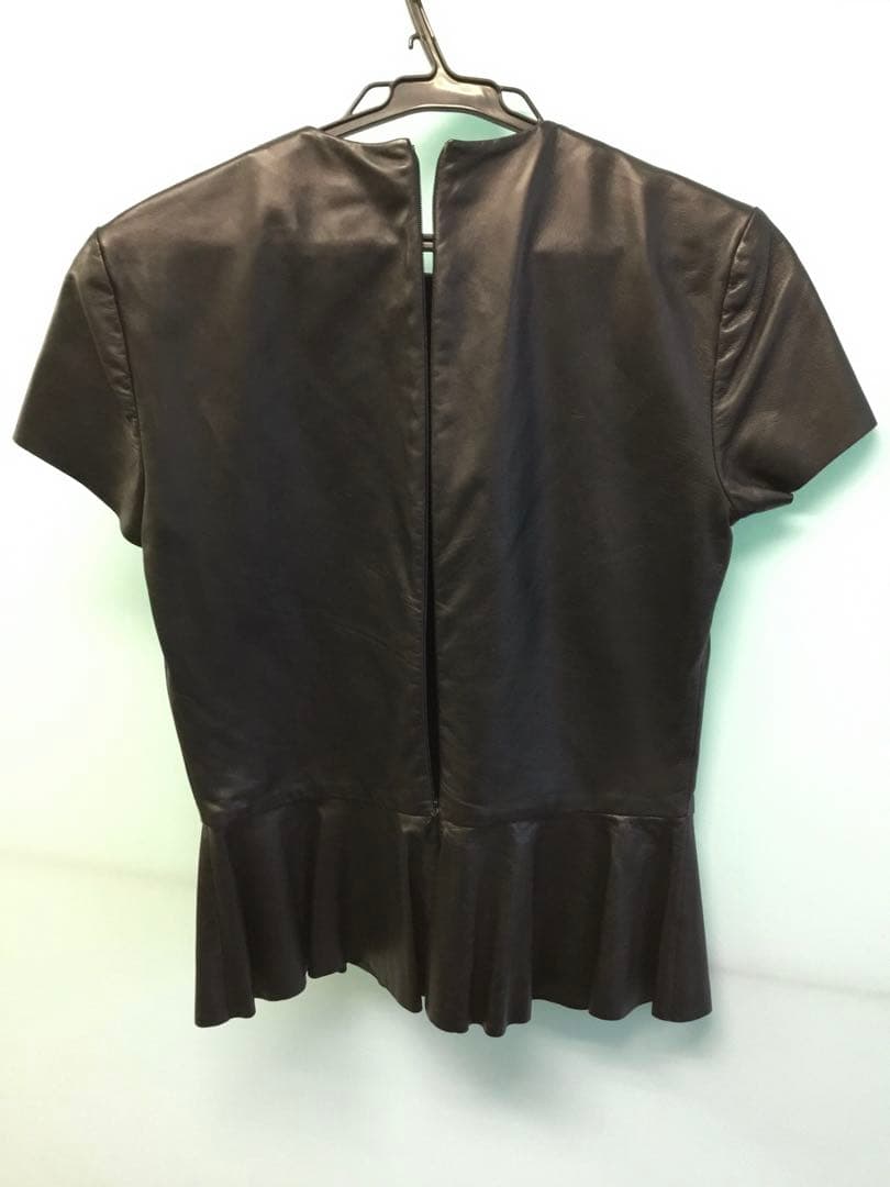 ラルフローレン　ラムレザー　セットアップ　ツーピース　羊革　スカート　本革ドレス