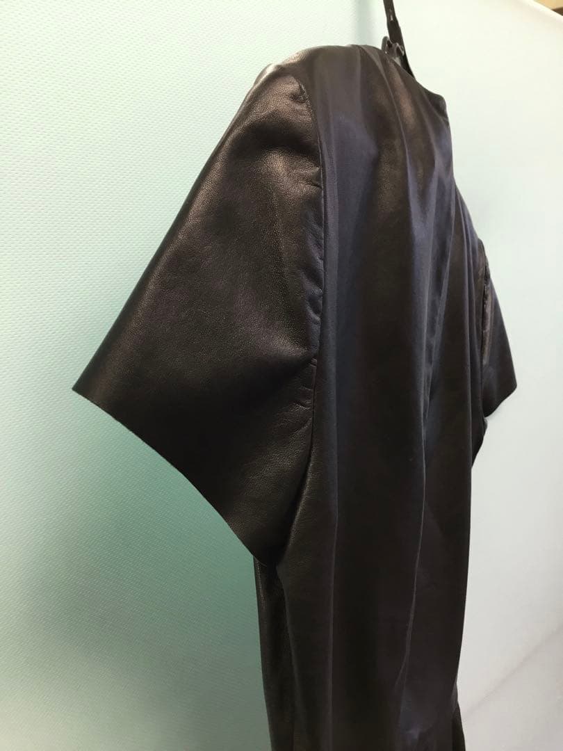 ラルフローレン　ラムレザー　セットアップ　ツーピース　羊革　スカート　本革ドレス