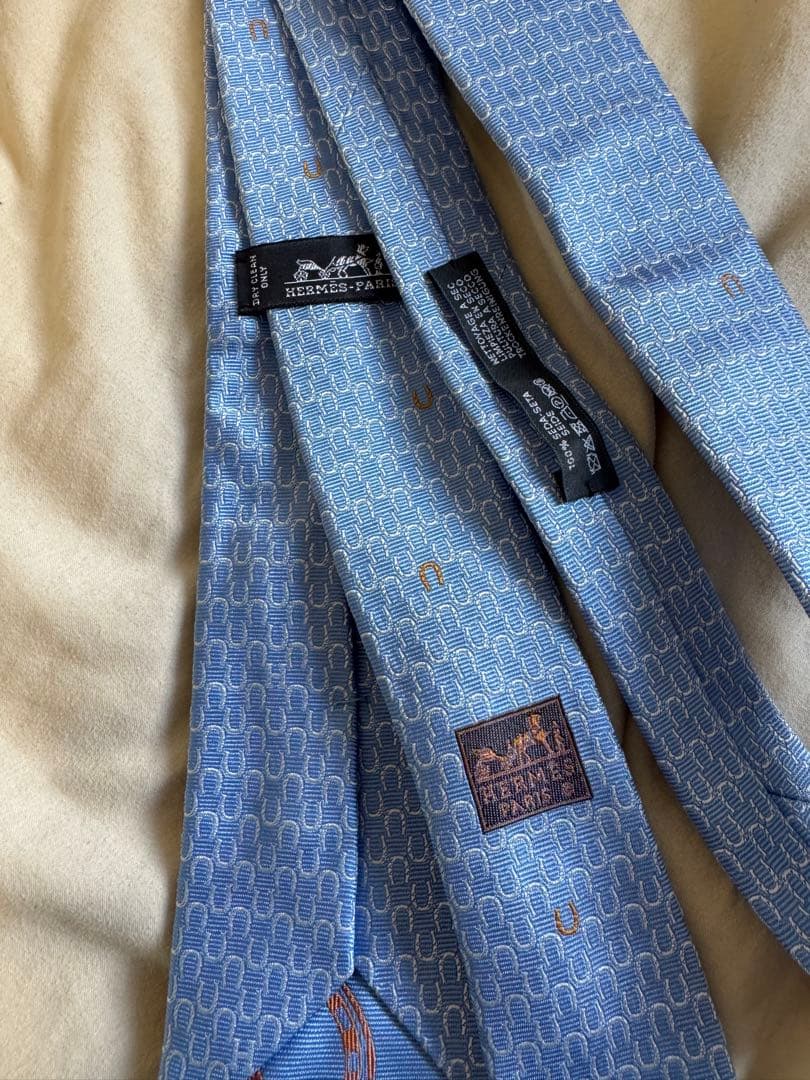 エルメス 幾何学模様 シルクネクタイ