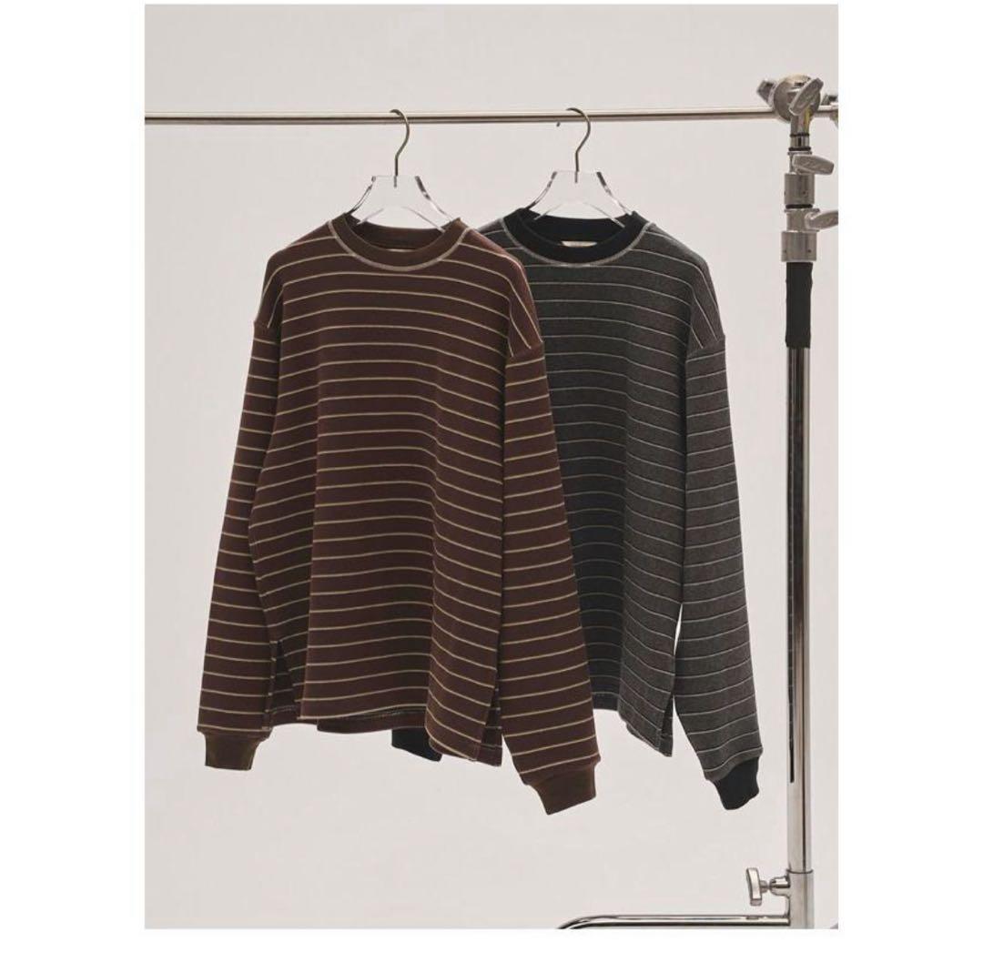 todayfulストライプ 長袖Tシャツ