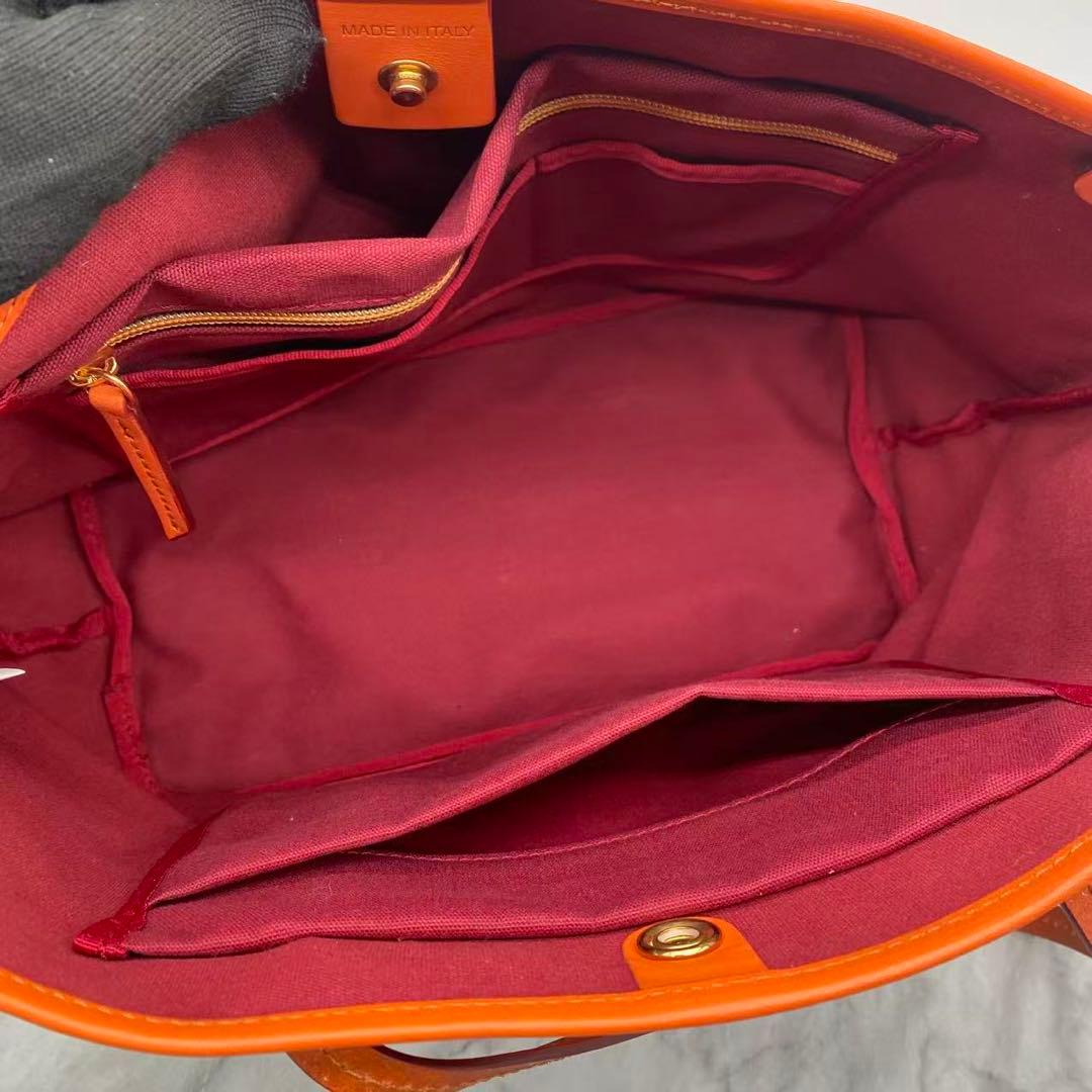 未使用　ロベルタピエリ　KAGO トートバッグ　肩掛け　大容量　A4 オレンジ