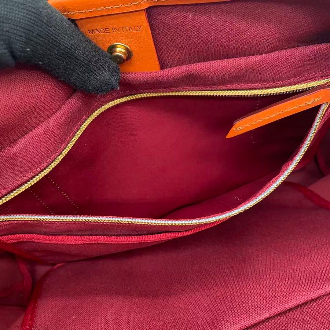 未使用　ロベルタピエリ　KAGO トートバッグ　肩掛け　大容量　A4 オレンジ