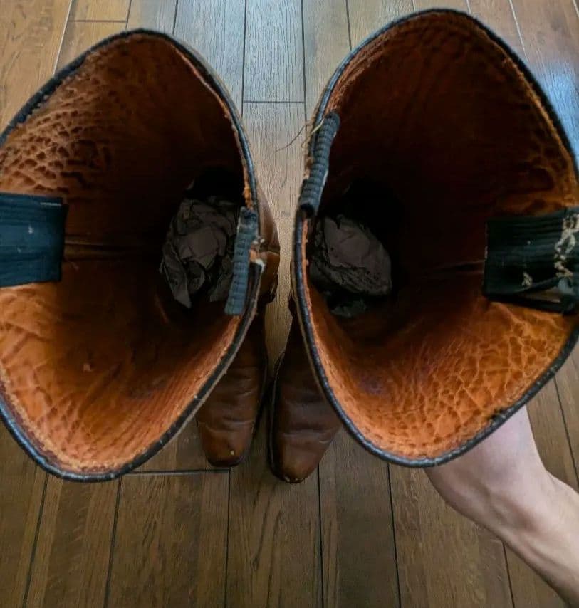 お*ん様 超希少 50s〜 ACME ブラウン バイカーブーツ 9ハーフ