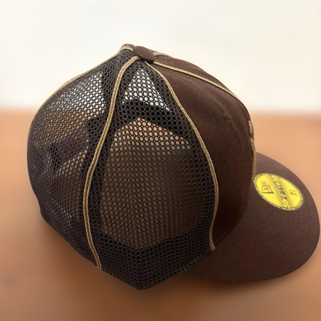 ニューエラ 59fifty ヤンキース usa製ヴィンテージ ブラウン