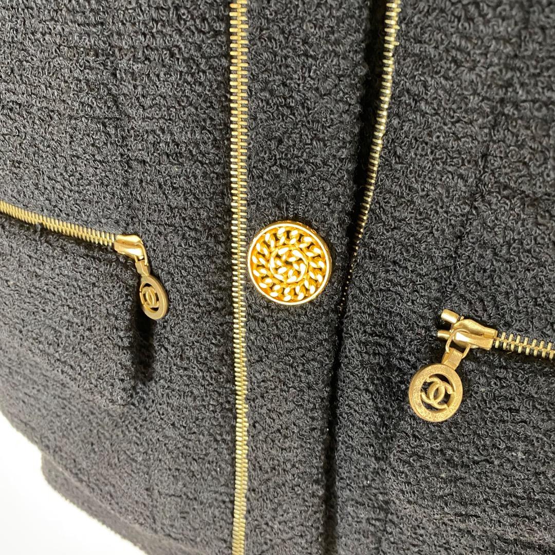 希少 CHANEL ジャケット スカート 42 ヴィンテージ シャネル
