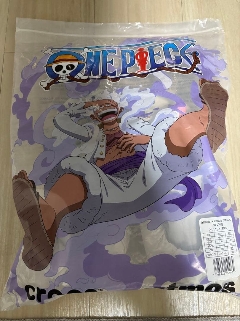 ONEPIECE×atmos×Crocs Classic ROClog 23cm