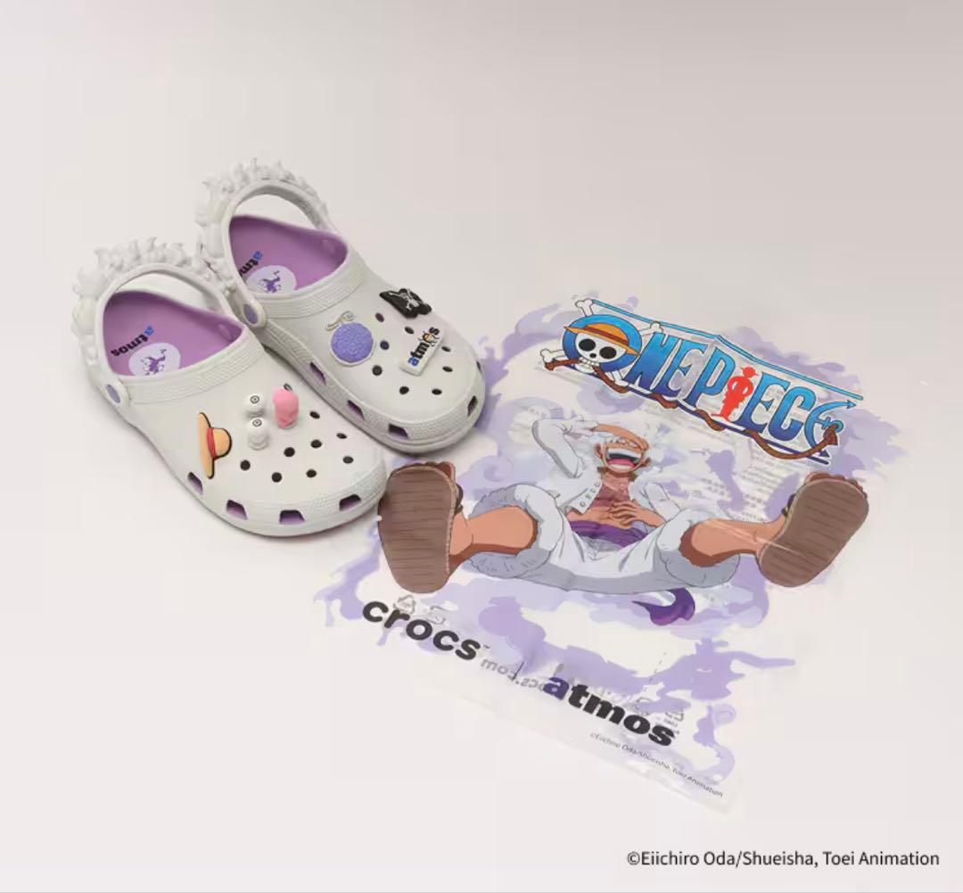 ONEPIECE×atmos×Crocs Classic ROClog 23cm