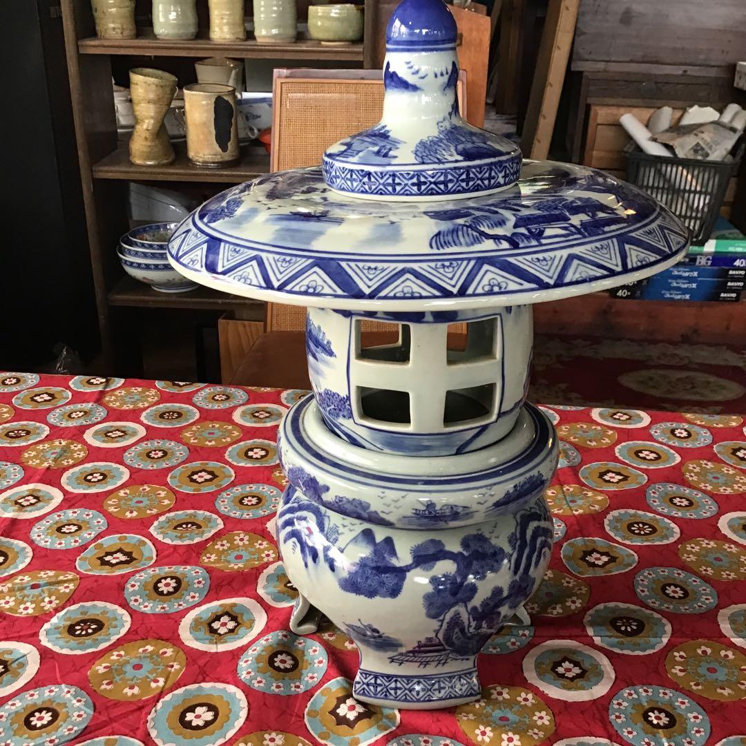 有田焼　灯籠　焼き物　インテリア