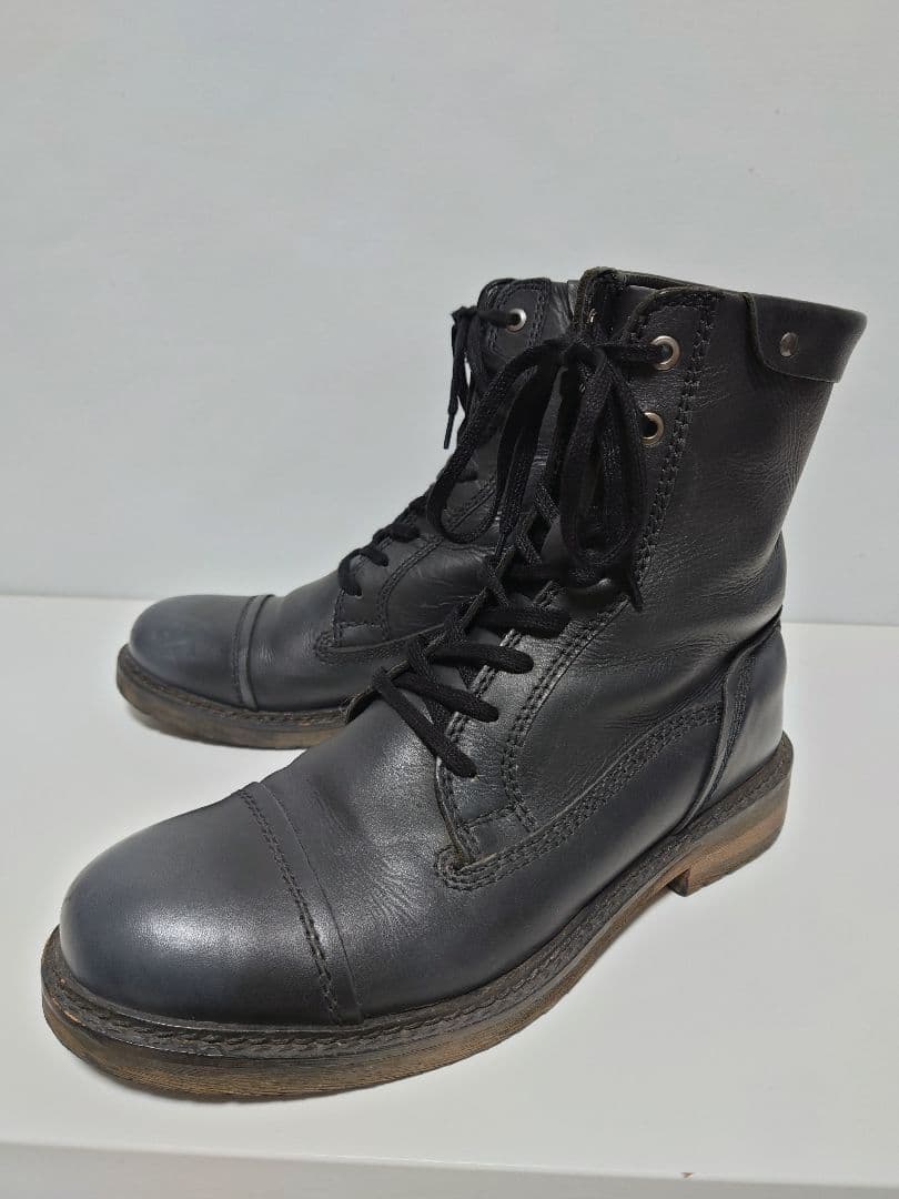 美品✨ディーゼル レースアップブーツ レザー 本革 サイズ42