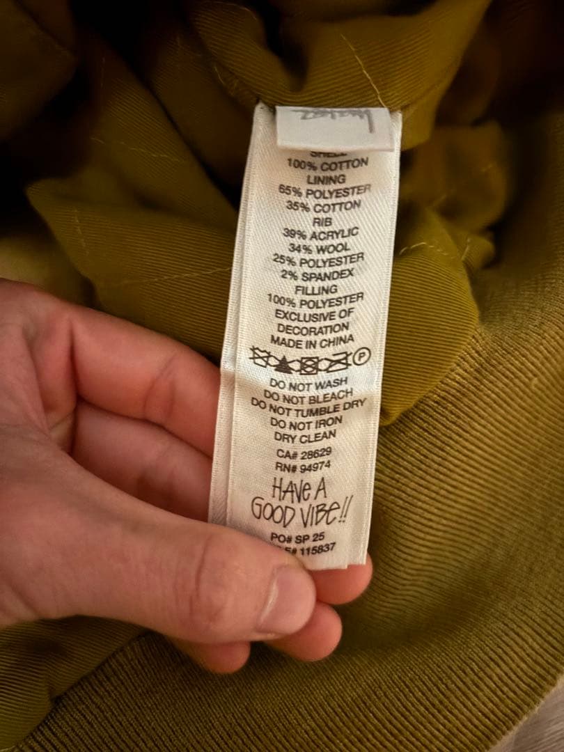 ジャケット・アウター Stussy FLIGHT BOMBER - GOLDEN OLIVE / S