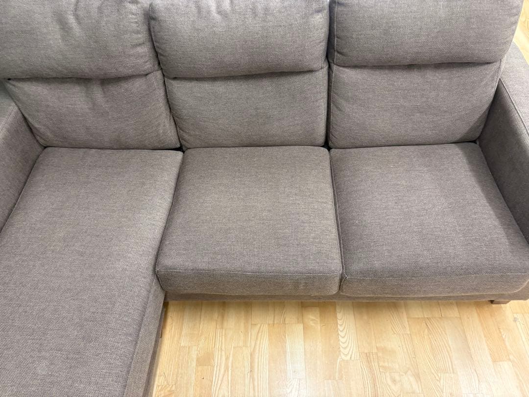 M090 カウチソファ 幅2000mm ブラウン