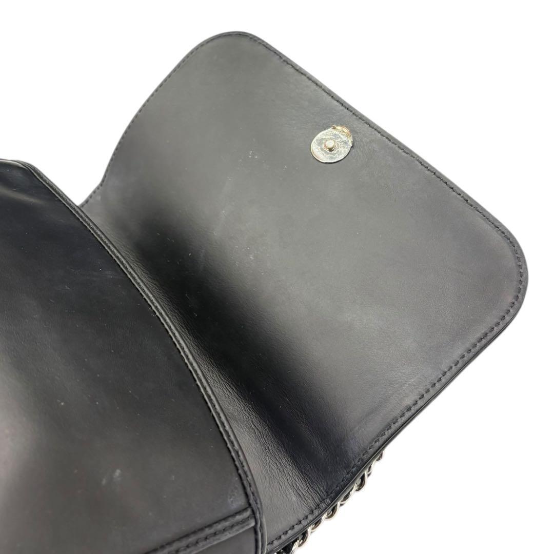 【美品】トリーバーチ Tory Burch チェーンショルダー バッグ 黒688