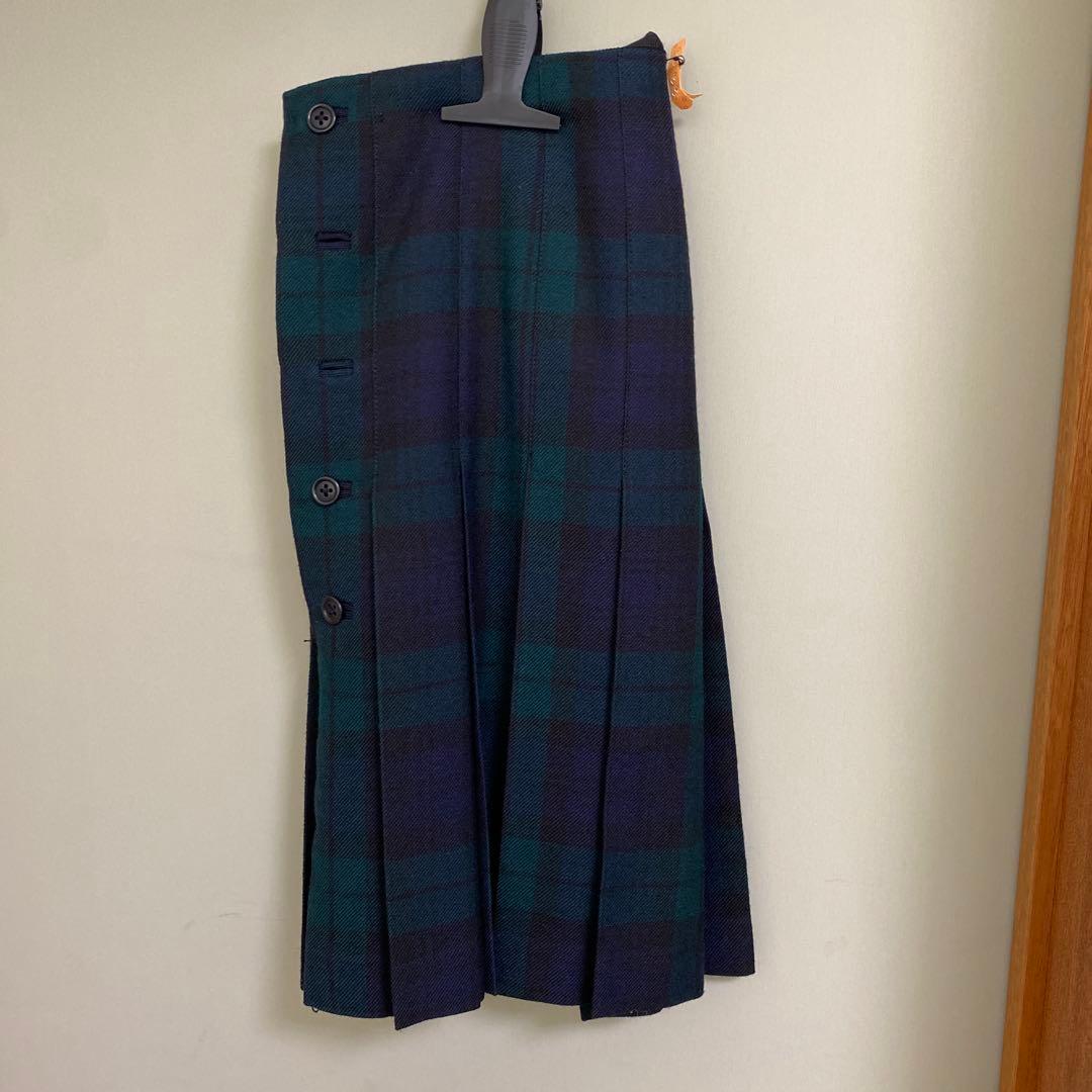ラルフローレン ネイビー ブレザー160とチェック柄スカート7号セット
