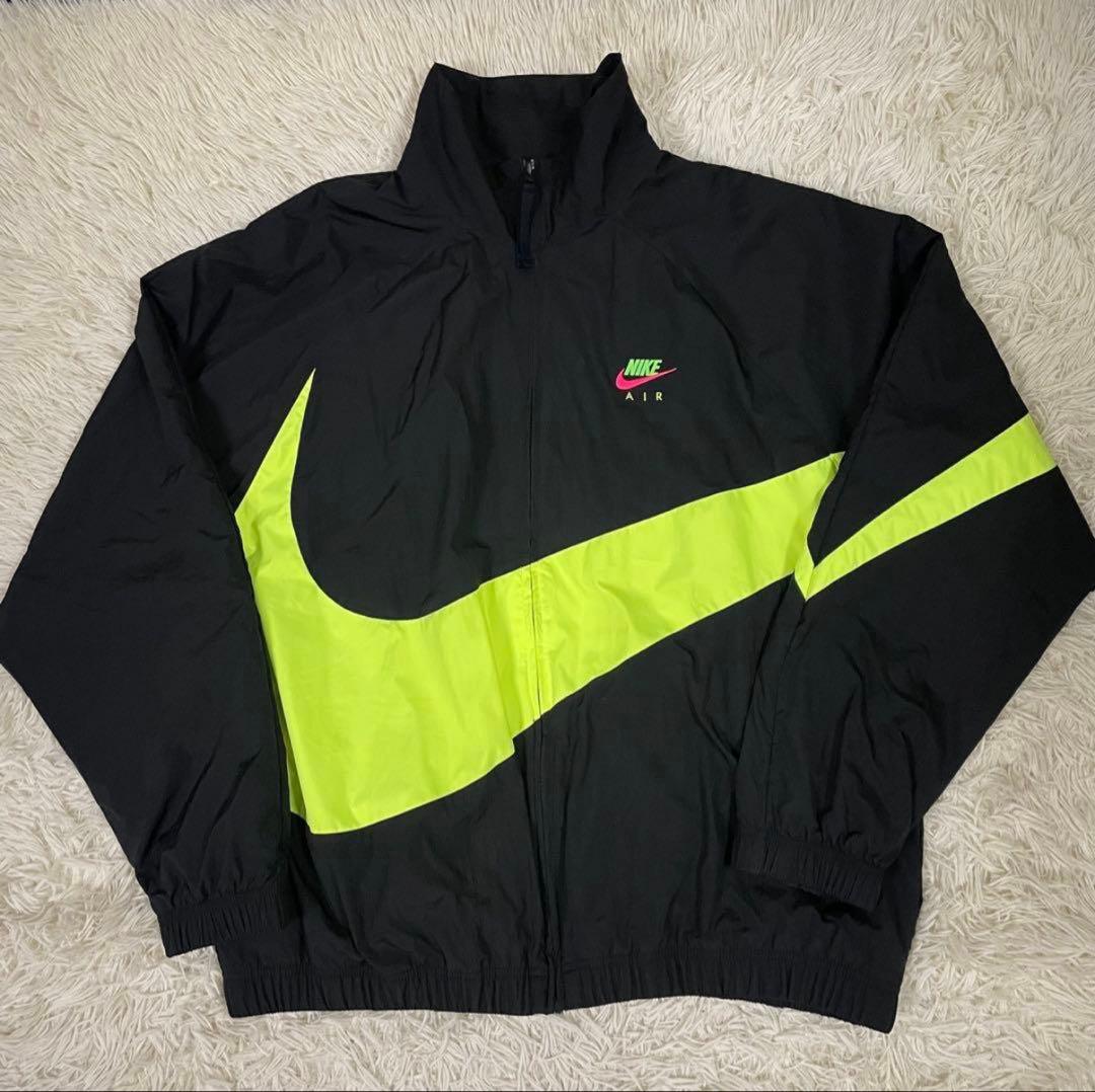 ナイキ NIKE ウーブンジャケット ネオン ビッグスウォッシュ セットアップ