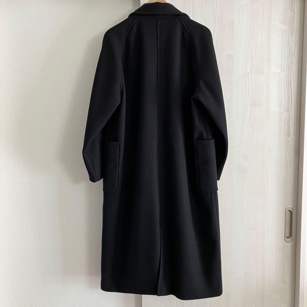 未使用に近い ◆ DISCOAT ディスコート 中空糸チェスターコート ブラック
