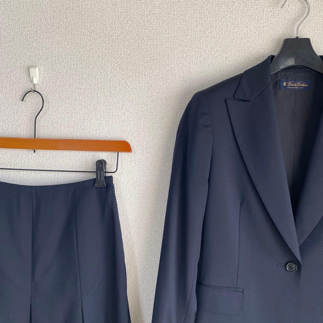 ブルックスブラザーズ ビジネススーツ 7 W62 濃紺 ストレッチ DMW