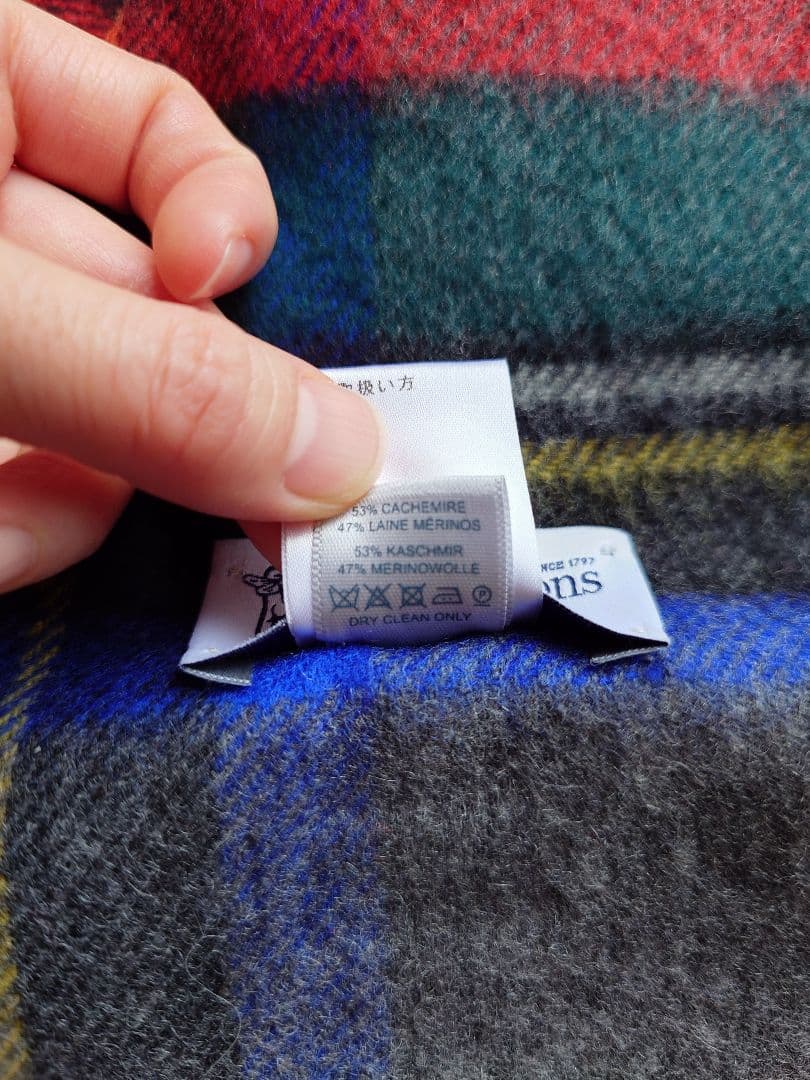 ジョンストンズ オブ エルガン　大判ストール　グレースチュワート