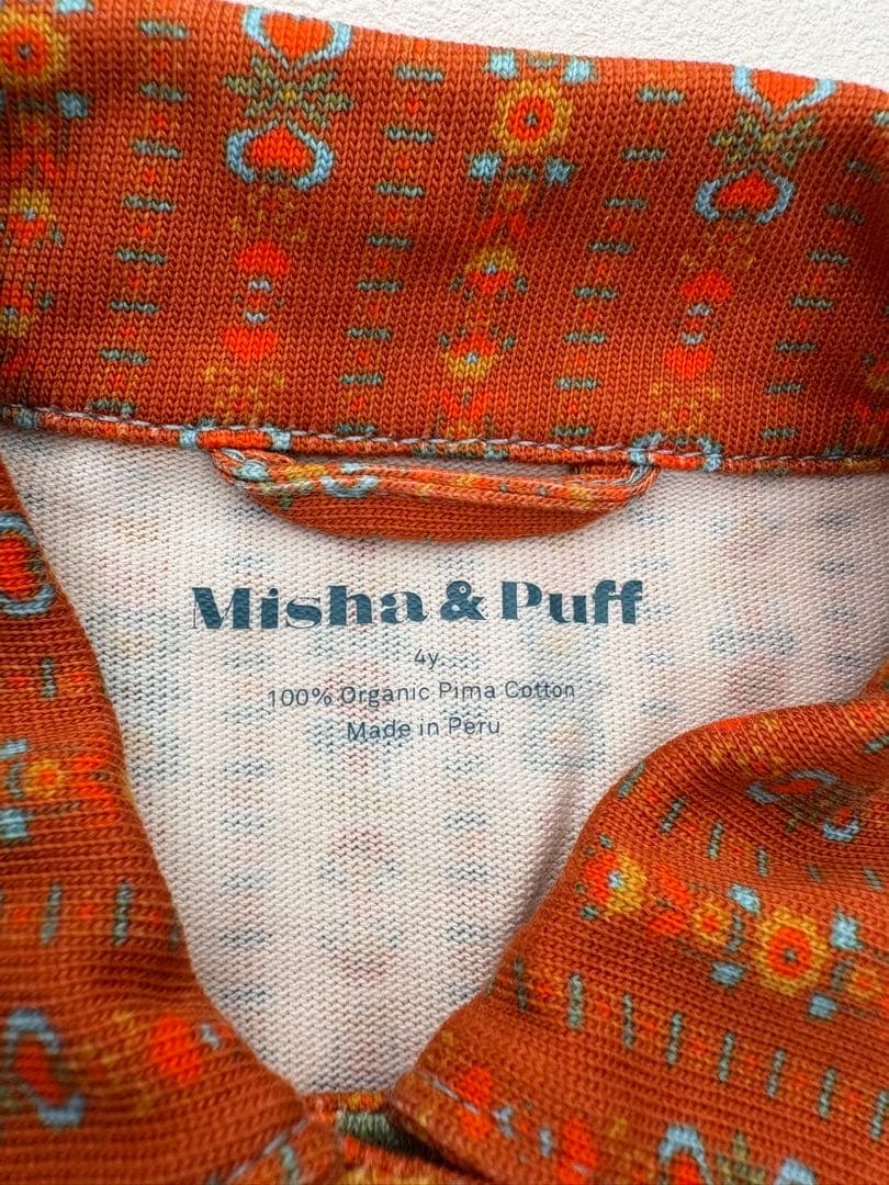 Misha & Puff パッチワークワンピース 4y