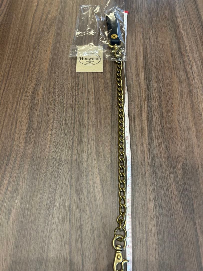 新品　ホーウィン　ウォレットチェーン　真鍮　HTC RATS テンダーロイン