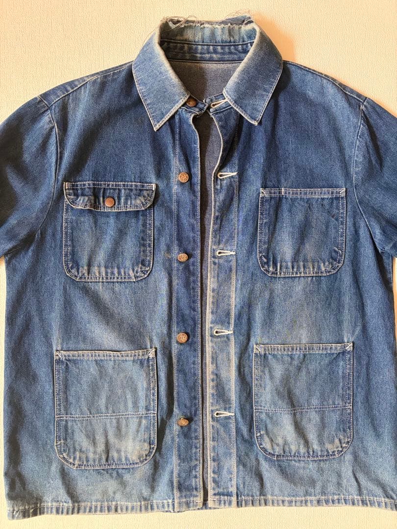 70s〜80s USA製 デニム カバーオール ヴィンテージ ワークジャケット